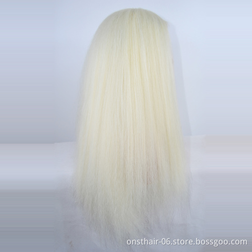 613 Synthetic Wigs  Hair  For Women Yaki Straight 24inch Long Afro Hair Wig Heat Resistant Fiber African Wig